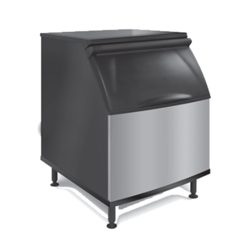 Koolaire K400 Commercial Ice Storage Bin 365 lb Capacity with sleek stainless steel design.