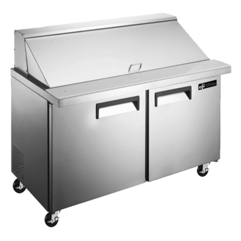 EFI CMDR2-48VCX 46.8-Inch Two-Door Mega Top Refrigerated Prep Table