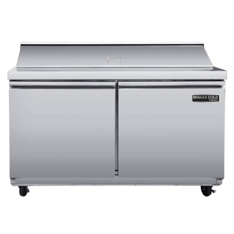 Maxx Cold MVR48SHC 48.2" V-Series Refrigerated Sandwich & Salad Prep Station