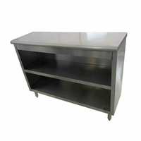 EFI TDC1548 48-Inch Open Front Stainless Steel Dish Cabinet