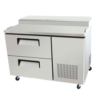 EFI Versa-Chill 44" Refrigerated Pizza Prep Table with 2 Drawers CPDW2-44VC
