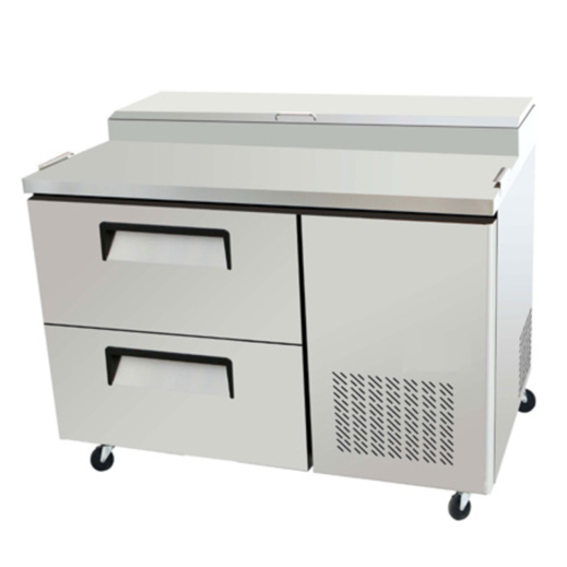 EFI Versa-Chill 44" Refrigerated Pizza Prep Table with 2 Drawers CPDW2-44VC