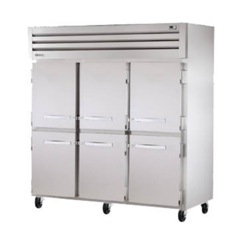 True Refrigeration STG3F-6HS-HC 77.75-Inch 3-Section 6-Half-Door Reach-In Freezer