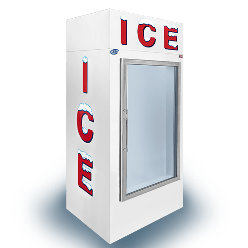 Leer L030UAGP 30 Cu. Ft. 36-Inch Glass Door Indoor Ice Merchandiser