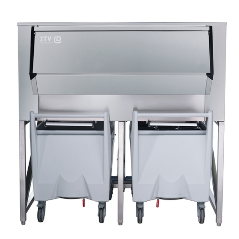 ITV SCD-900 60 inch Ice Transport System with Carts for efficient ice handling and distribution.