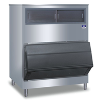 Manitowoc F1300 large 48-inch upright ice storage bin, ideal for commercial ice needs with 994-lb capacity.