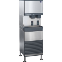 Follett 25FB414A-S Symphony Plus touchless freestanding ice and water dispenser for high-traffic settings.