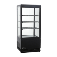 EFI CGCM-1738-B 2.9 Cu. Ft. Black Four-Sided Glass Refrigerated Display Case