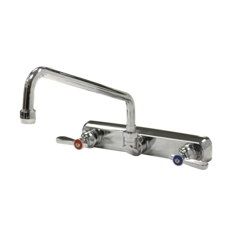 Thorinox WM-08-S12 12-Inch Commercial Splash Mount Faucet with 8-Inch Centers