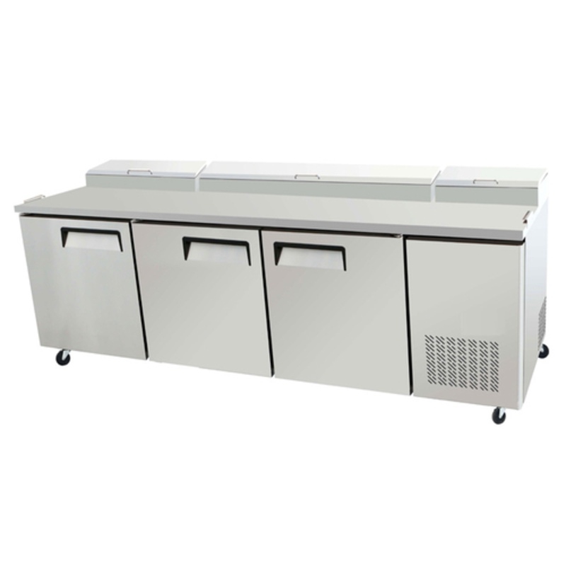 EFI CPDR3-93VC Versa-Chill 93-Inch Three-Door Commercial Pizza Prep Table
