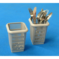 Lamber CC00045 4.5-Inch Gray Flatware Basket for 20x20 Racks