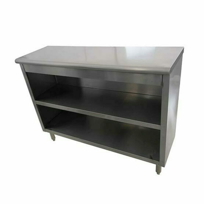 EFI TDC2096 96-Inch Open-Front Stainless Steel Dish Storage Cabinet