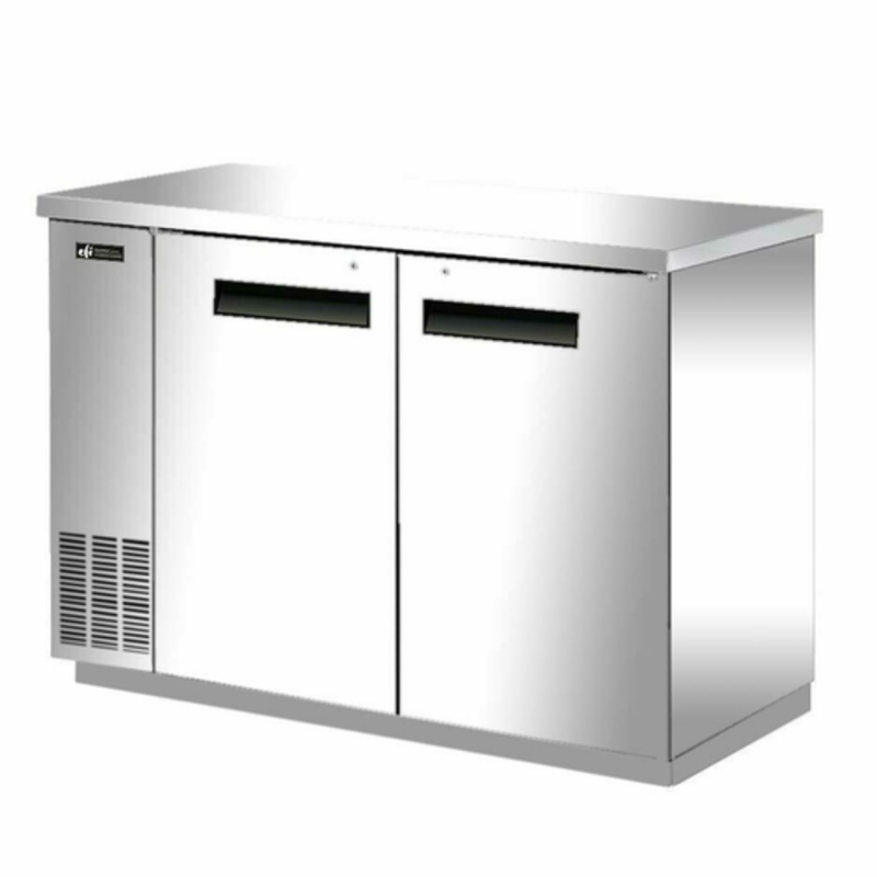 EFI CBBSDR2-48CC 48.8-Inch Solid Door Commercial Back Bar Cooler