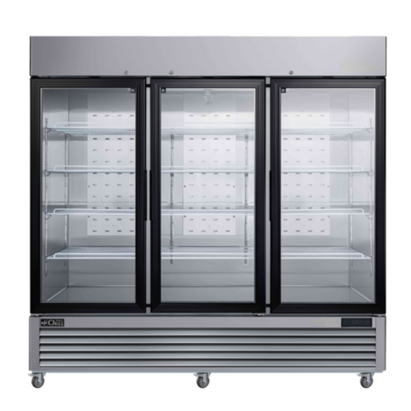 EFI C3-82GDSVC 81.8-Inch Triple Glass Door Merchandising Refrigerator - 77 Cu. Ft.