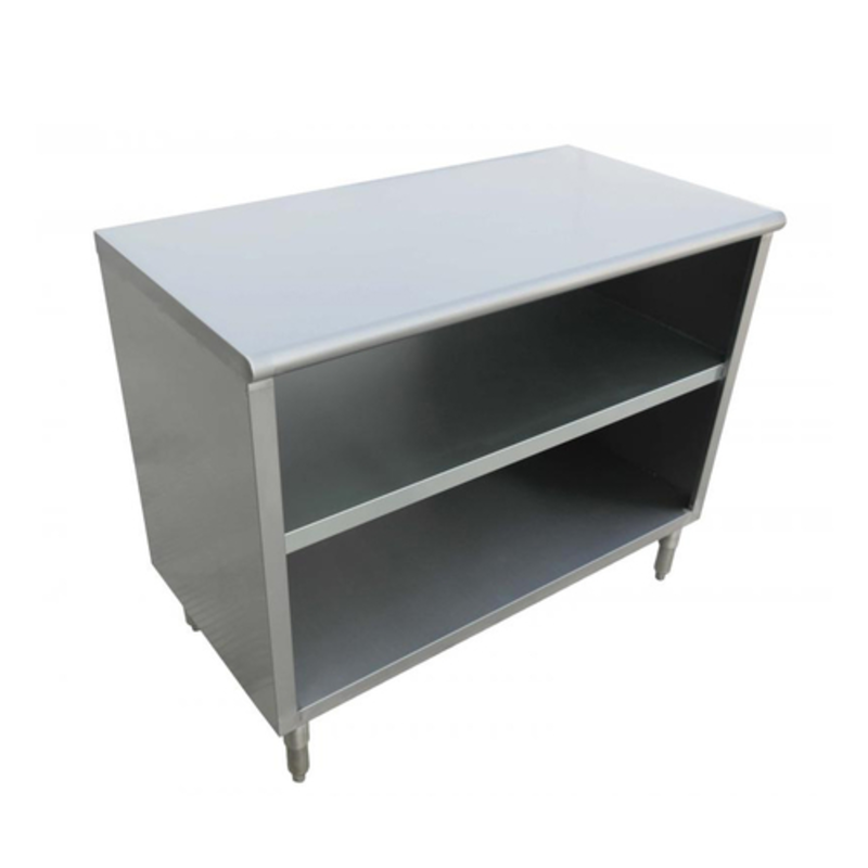 Omcan 38034 72-Inch Commercial Enclosed Stainless Steel Dish Cabinet