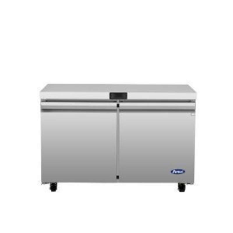 Atosa AUF60SD 60.25-Inch Two-Door Commercial Undercounter Freezer, 15 Cu. Ft.