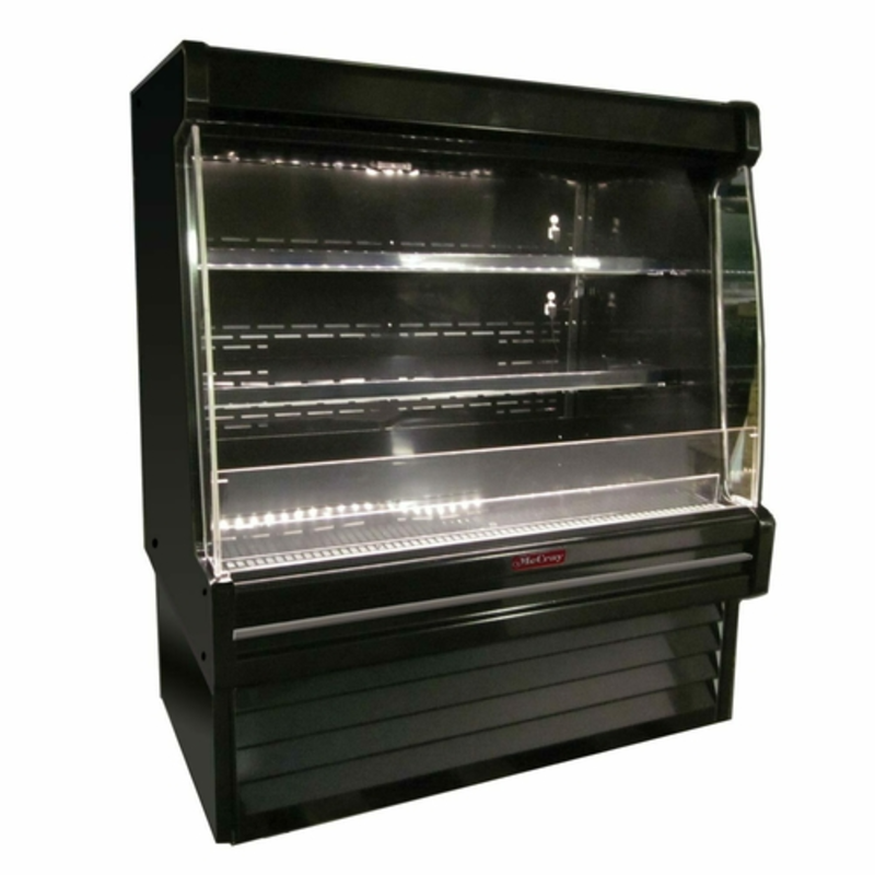 Howard-McCray SC-OD35E-3L-B-LED 39-Inch Black Open Refrigerated Dairy Merchandiser