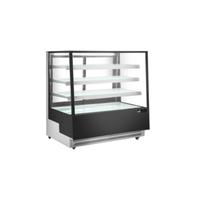EFI CGSM-7057 70.9" Black Straight Glass Refrigerated Display Case