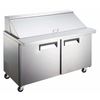 SCLM2-60 Refrigerated Mega Top Prep Table 60 inch with sleek stainless steel finish and ample workspace.