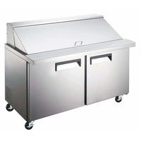 SCLM2-60 Refrigerated Mega Top Prep Table 60 inch with sleek stainless steel finish and ample workspace.