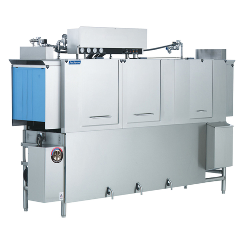 Jackson AJ-100CS High-Capacity 2-Tank Conveyor Dishwasher, 287 Racks/Hr