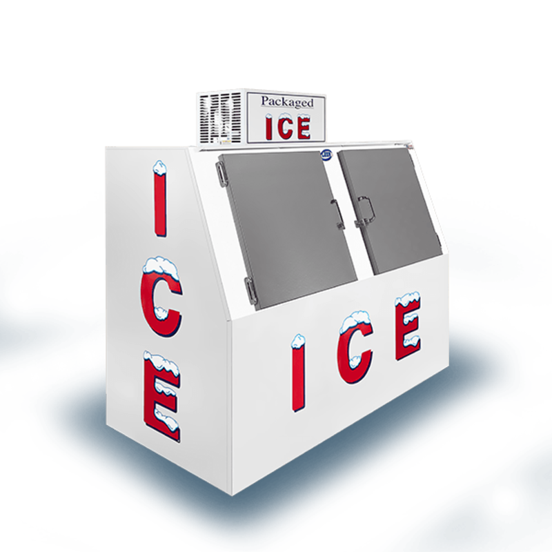 Leer L060SASP 60 Cu. Ft. Model 60 Slant Outdoor Ice Merchandiser