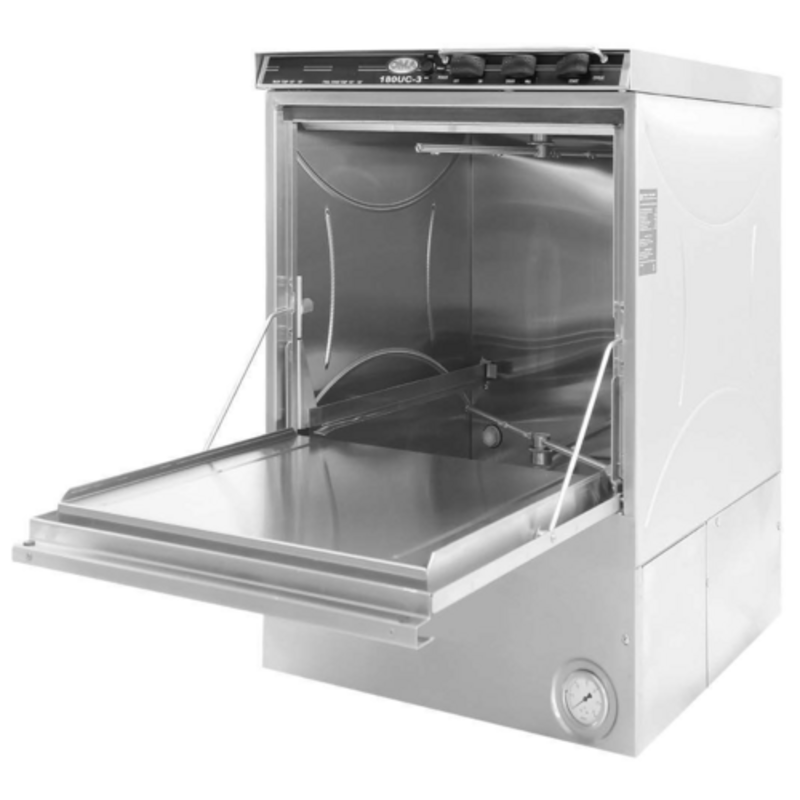 CMA Dishmachines 180UC-3 Undercounter High-Temperature Commercial Dishwasher with Dispensers