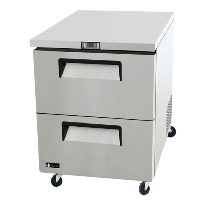 EFI Versa-Chill FUDW2-27VC 27.5-Inch Two-Drawer Commercial Undercounter Freezer
