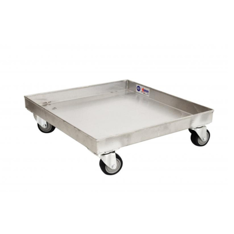 Omcan 31858 Heavy-Duty 661-lb. Stainless Steel Dish Rack Dolly