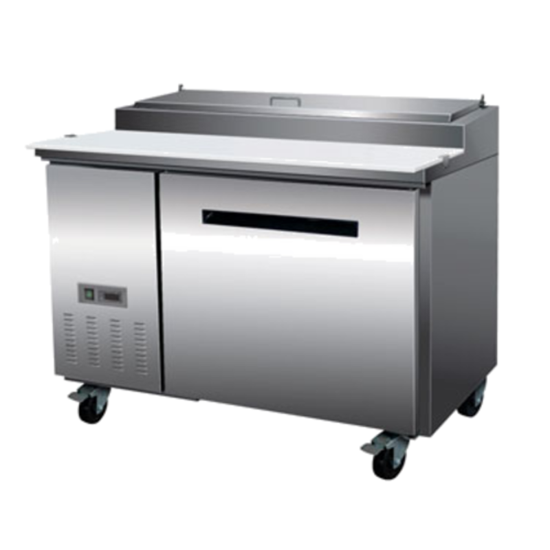 Maxx Cold MXCPP50HC 47.4-Inch Single-Door Refrigerated Pizza Prep Station