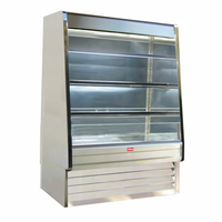 Howard-McCray SC-OD30E-5-S-LED 63-Inch Stainless Steel Open Dairy Display Cooler