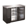 UBB-24-48G-HC Two Glass Door Back Bar Cooler, 48" Width, ideal back bar glass door cooler for commercial use.
