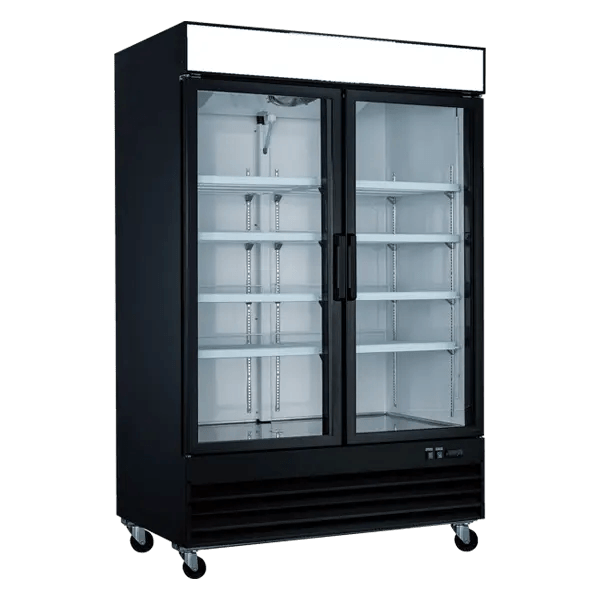 G1.2BM2F-HC Two Swinging Glass Door Refrigerator - 54" Width