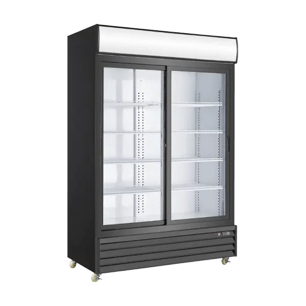 P1400WA Two Sliding Glass Door Display Refrigerator - 52.5" Width