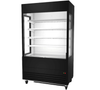 OAM-48G-HC open case refrigerator with glass sides showcasing ample display space for products.