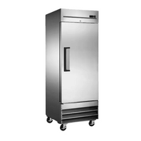 1FF Single Solid Door Freezer - 29" Width, ideal single door commercial freezer for organized bulk food storage.