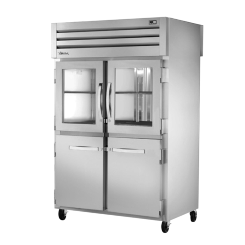 True 52.63-Inch SPEC SERIES Pass-Thru Refrigerator STG2RPT-2HG/2HS-2S-HC