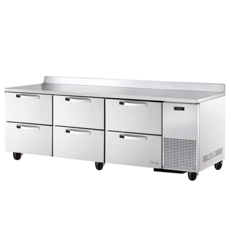 True 93-Inch Spec Series Commercial Worktop Refrigerator with 6 Drawers TWT-93D-6-HC~SPEC3