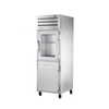 True Refrigeration STR1R-1HG/1HS-HC commercial reach-in refrigerator with glass door for kitchens.