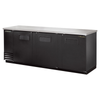 True Refrigeration TBB-4-HC Three-Door Back Bar Cooler for Efficient Beverage Storage