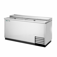 True Refrigeration TD-65-24-S-HC 64.63 inch high-capacity horizontal bottle cooler for bars and restaurants.