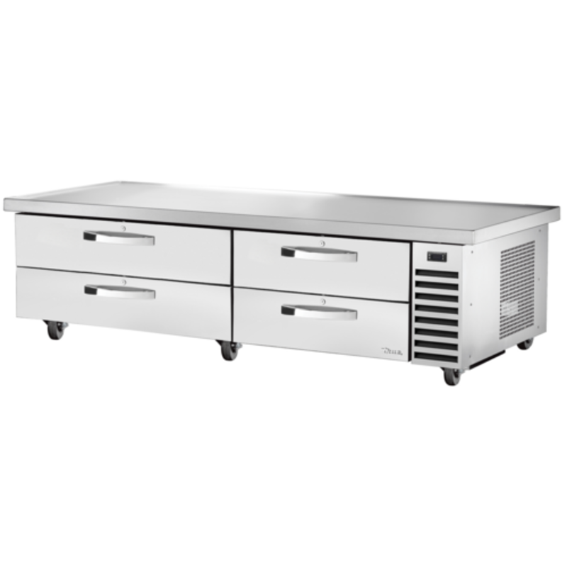 True Refrigeration TRCB-82-86-HC~SPEC3 refrigerated chef base for commercial kitchen with four drawers