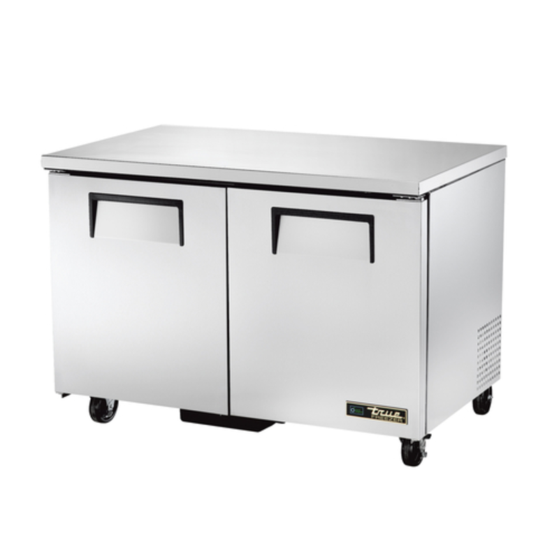 True Refrigeration TUC-48F-HC 48-Inch Solid Two-Door Undercounter Commercial Freezer