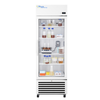 True Scientific chromatography laboratory refrigerator with glass doors for storing sensitive materials.