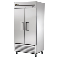 True T-35F-HC 39.5-Inch Two-Section Solid Door Commercial Freezer for food service environments.