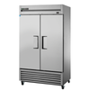 True T-43F-HC 47-Inch Two-Section Solid Door Commercial Reach-In Freezer for optimal food preservation.