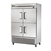 True T-49-4-HC 54-Inch Two-Section Solid Half-Door Commercial Refrigerator for efficient food storage in commercial kitchens.