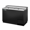 True T-50-GC-HC Commercial Glass Froster with solid slide lid for bar service.