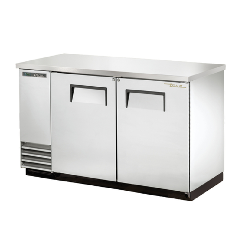 True TBB-2-S-HC 58.88" Solid Door Commercial Back Bar Refrigerator