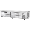 True TRCB-96-HC 95.5-Inch Refrigerated Chef Base for efficient kitchen storage.